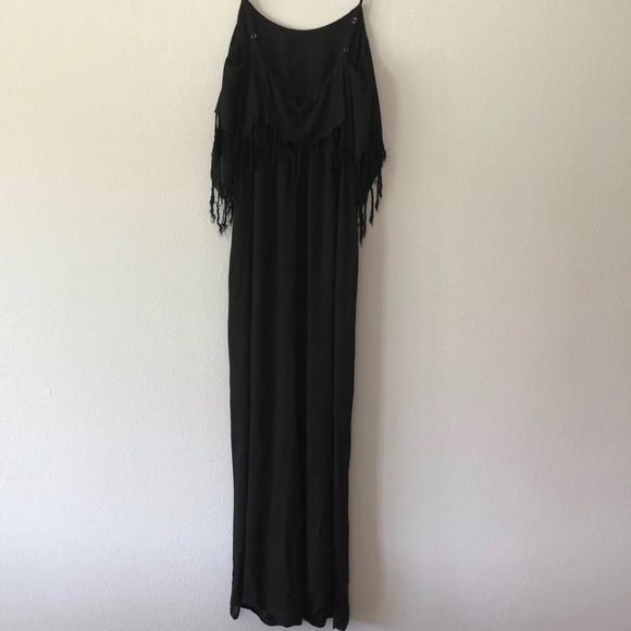 SOLD Indah Fringe Flounce Tenno Boho Jumpsuit S - Picture 5 of 7